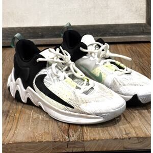 Nike Giannis Immortality 2 White/Black/Neon Volt Basketball Shoes Size 5